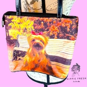 Blinged Yorkie Handbag  OS